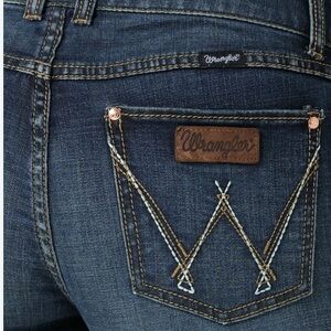 Wrangler Women's Dark Blue Denim Jeans